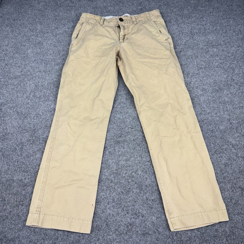 American Eagle Pants Mens 29x32 (Fits 29x30) Khaki Original Straight Preppy Tan